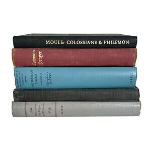 Vintage Lot of 5 Christian Religious Theology Sermons Music Books Hardcover